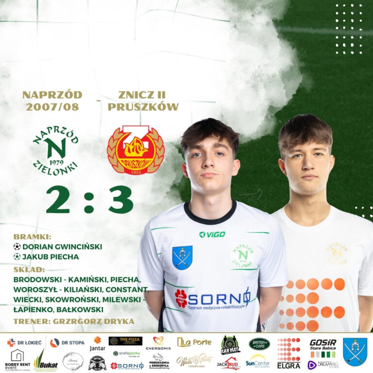 Przegrana Naprzodu 2007/08 ze Zniczem