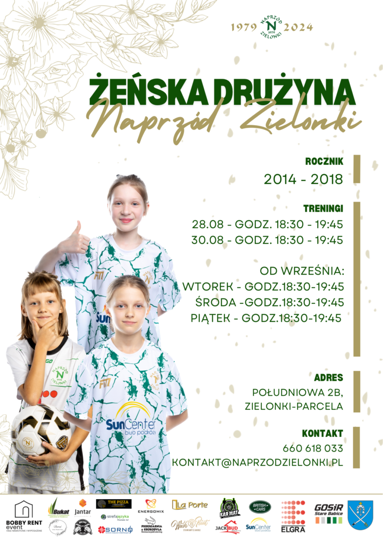 Zaktualizowany harmonogram Żeńskiej Drużyny