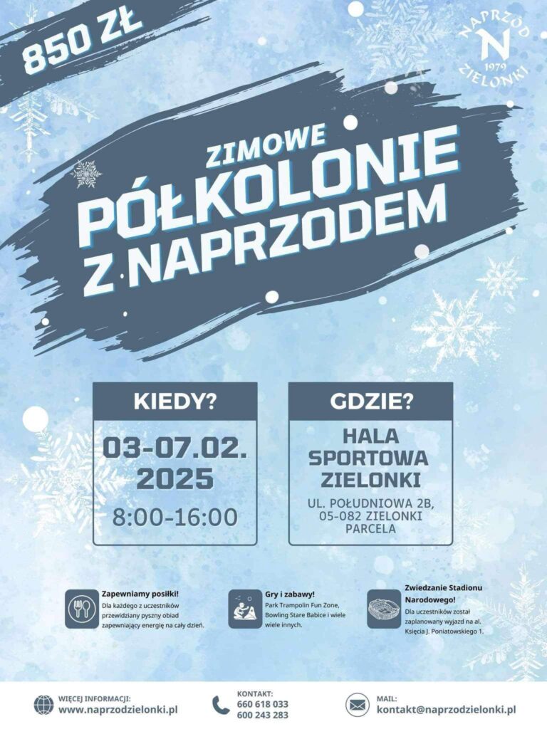 Półkolonie z GKS Naprzód Zielonki – Zimowa Przygoda dla Młodych Piłkarzy