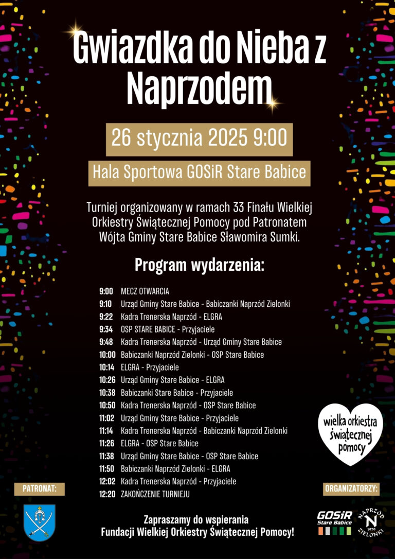 33.Finał Wielkiej Orkiestry Świątecznej Pomocy, czyli Gwiazdka do nieba z Naprzodem