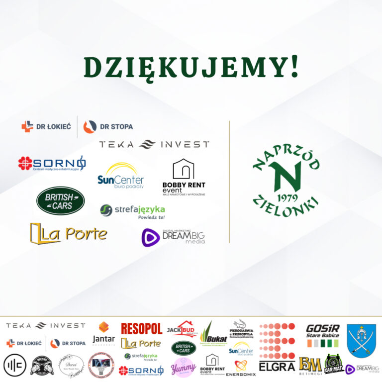 Dalsze podziękowania
