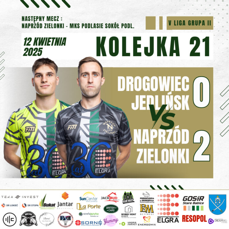 DROGOWIEC JEDLIŃSK – NAPRZÓD 0️⃣:2️⃣
