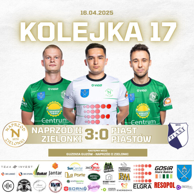 NAPRZÓD II – PIAST PIASTÓW 3️⃣:0️⃣