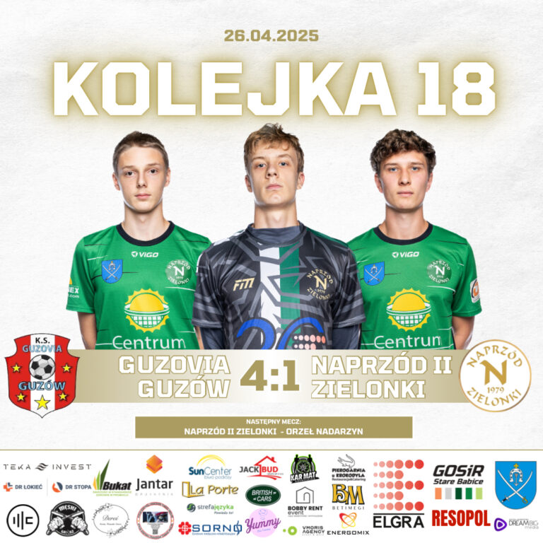 GUZOVIA GUZÓW – NAPRZÓD II 4️⃣:1️⃣