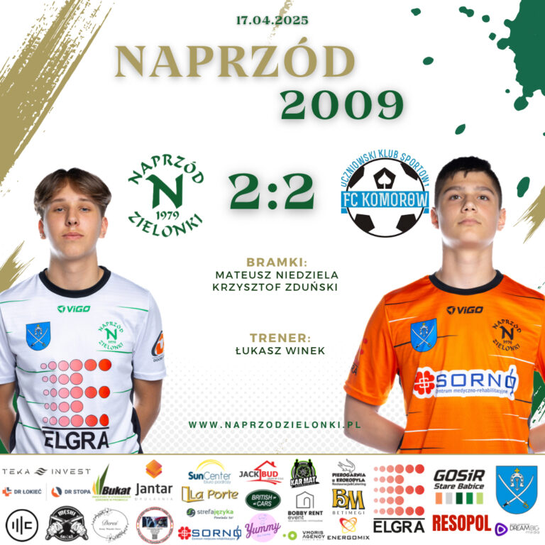 NAPRZÓD 2009 – FC KOMORÓW 2️⃣:2️⃣