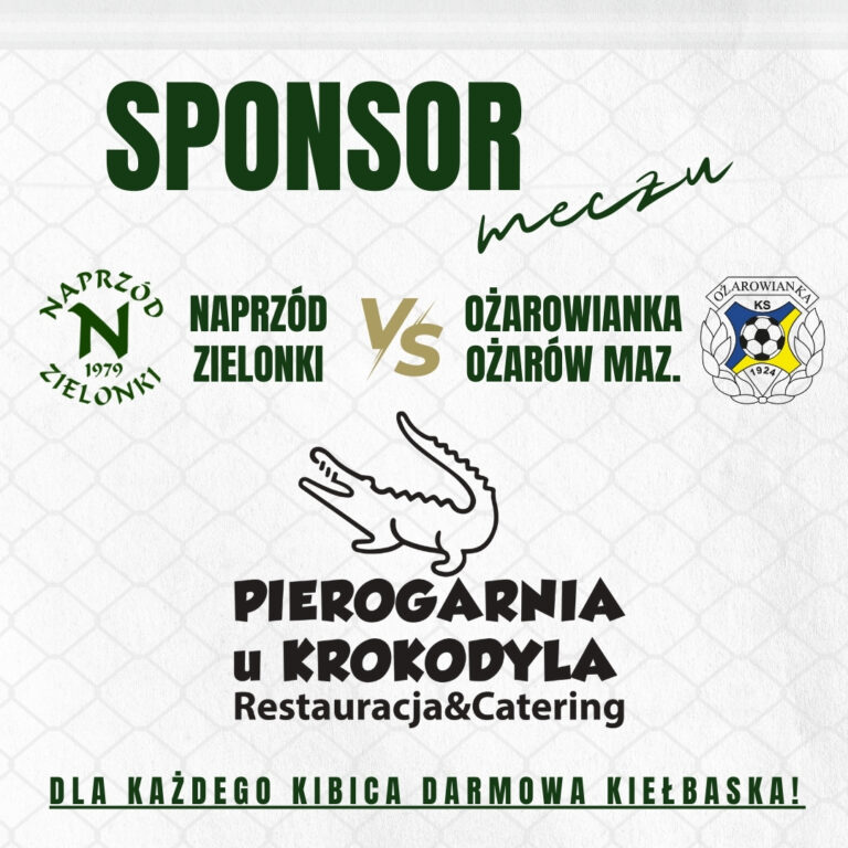 Pierogarnia sponsorem meczu