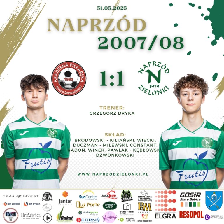 APJD – NAPRZÓD 2007/08 1️⃣:1️⃣