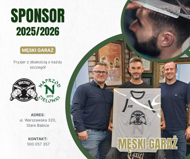 Męski Garaż & Barber Shop, czyli kolejne wsparcie dla Naprzodu❗️