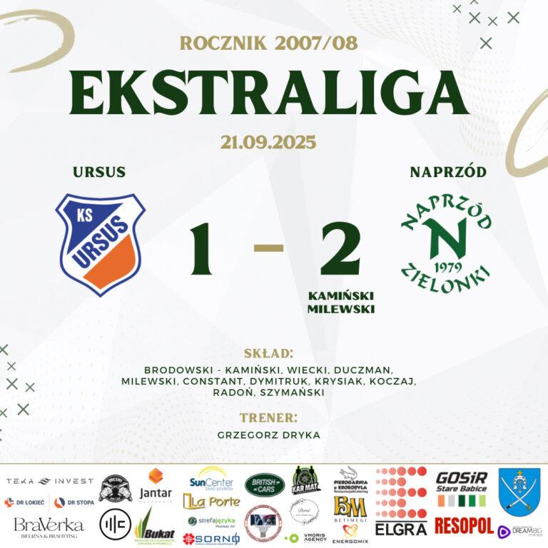 RKS URSUS – NAPRZÓD 2007/08 1️⃣:2️⃣