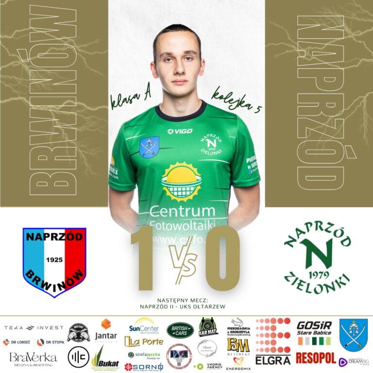 NAPRZÓD BRWINÓW – NAPRZÓD II 1️⃣:0️⃣