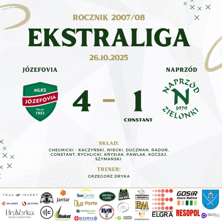 JÓZEFOVIA JÓZEFÓW – NAPRZÓD 2007/08 4️⃣:1️⃣