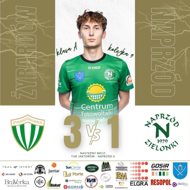 ŻYRARDOWIANKA II – NAPRZÓD II 3️⃣:1️⃣