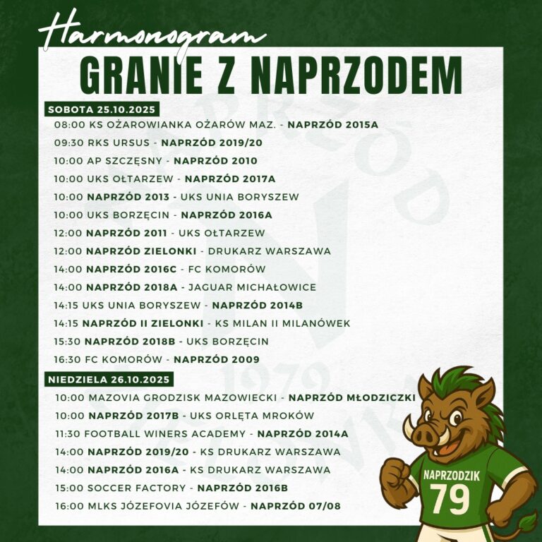 Weekendowy harmonogram