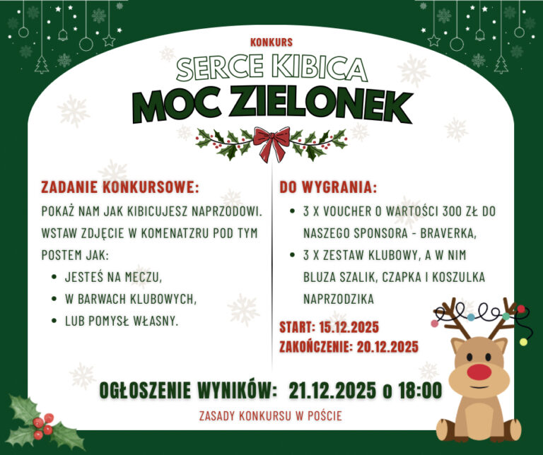 SERCE KIBICA – MOC ZIELONEK🎄