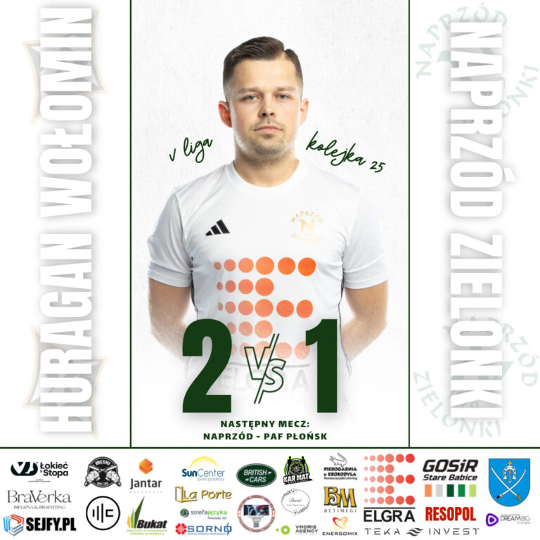 HURAGAN WOŁOMIN – NAPRZÓD 2️⃣:1️⃣