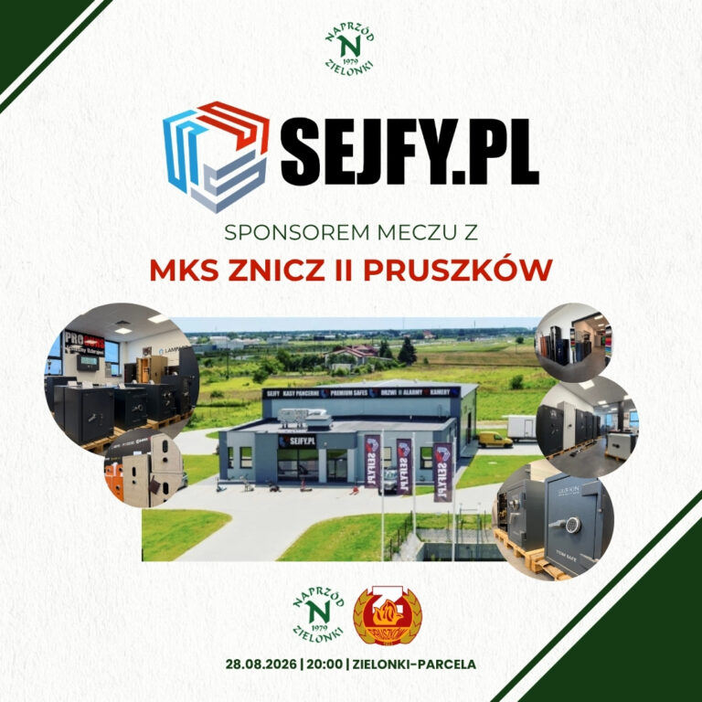 SEJFY.PL SPONSOREM MECZU NAPRZODU❗️